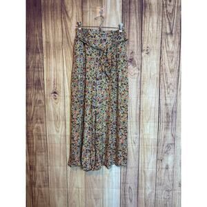 Patrons of Peace Floral Print Flowy Wide Legged Pants Women's Size S